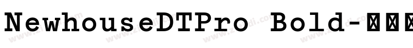 NewhouseDTPro Bold字体转换